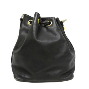Chanel One Caviar Bag Drawstring Shoulder Black